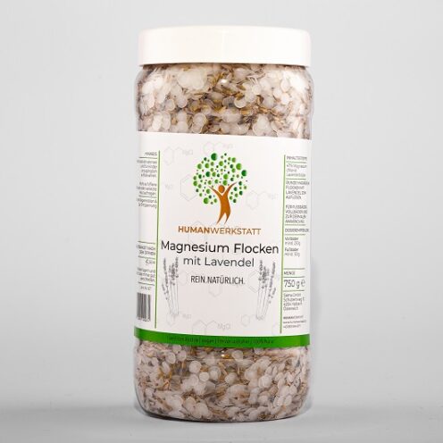 Magnesium Flocken mit Lavendelblüten