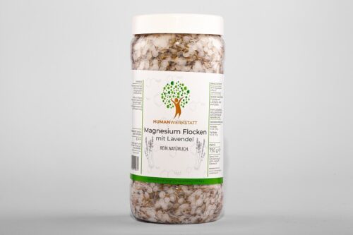 Magnesium Flocken mit Lavendelblüten
