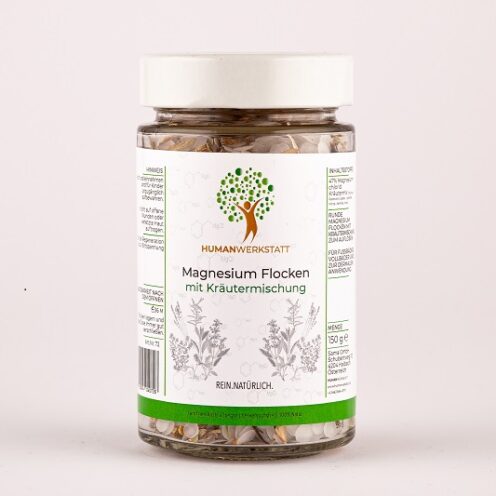 Magnesium Flocken Rund mit Kräutermischung