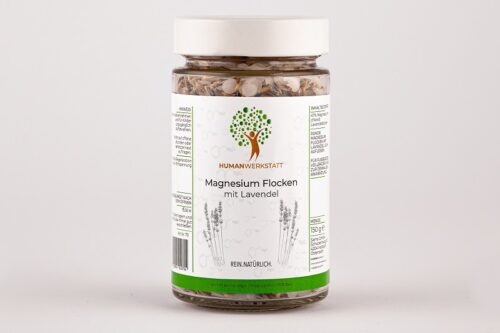 Magnesium Flocken mit Lavendelblüten