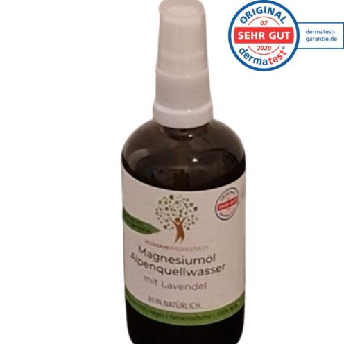 Magnesium ÖL mit Lavendel ÖL GLAS FLASCHE