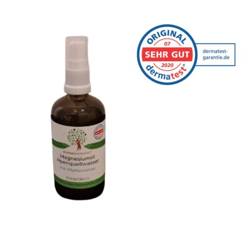 Magnesium ÖL mit PFEFFERMINZE ÖL  GLASFLASCHE