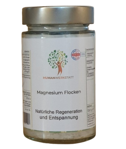 Magnesium Flocken 150  – Ihr Start für Regeneration, Entspannung , ...
