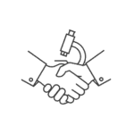 Icon für Zusammenarbeit mit Expertinnen und Trainern