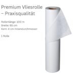 Premium Vliesrolle 65 cm breit, 100 m Länge, 4 cm Innendurchmesser – Praxisqualität