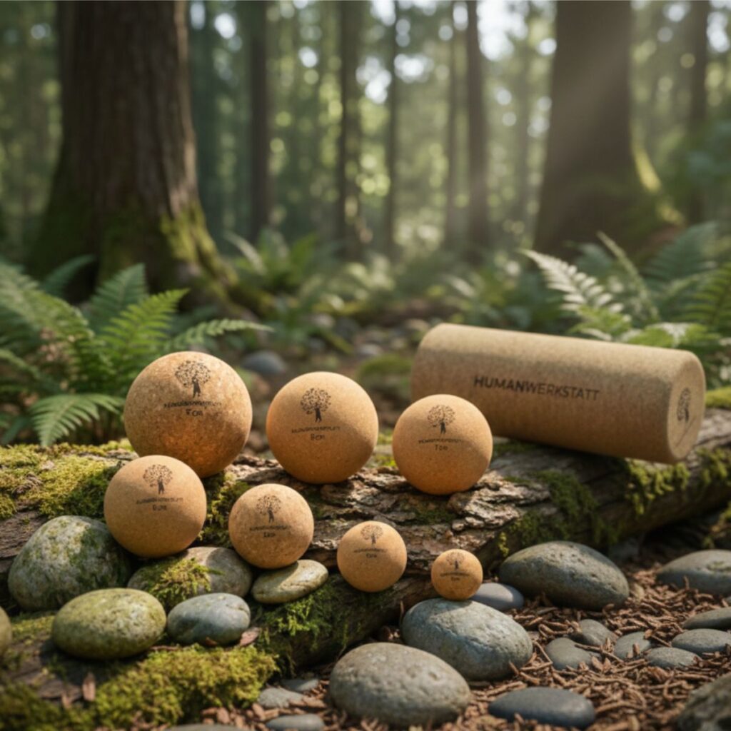 Kork Faszienprodukte für Massage und Regeneration aus Naturkork