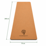 Kork Yogamatte XL 200×75 cm – extra große Trainingsfläche inkl Abmessungen