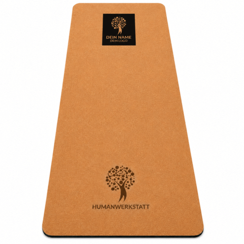 Kork Yogamatte mit eigenem Logo 190 × 65 cm