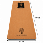 Kork Yogamatte mit eigenem Logo 190 × 65 cm – Druckfläche 20 × 20 cm